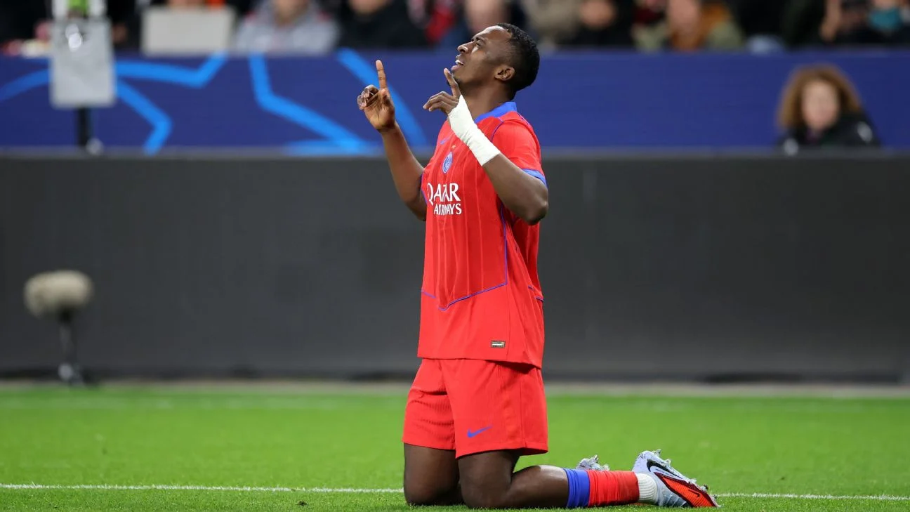 El PSG de Pacho arrasa en Alemania: goleada histórica 7-2 sobre el Bayer Leverkusen en Champions